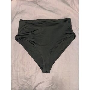 Dippin' Daisies swimwear black high rise hi cut bikini bottoms size small